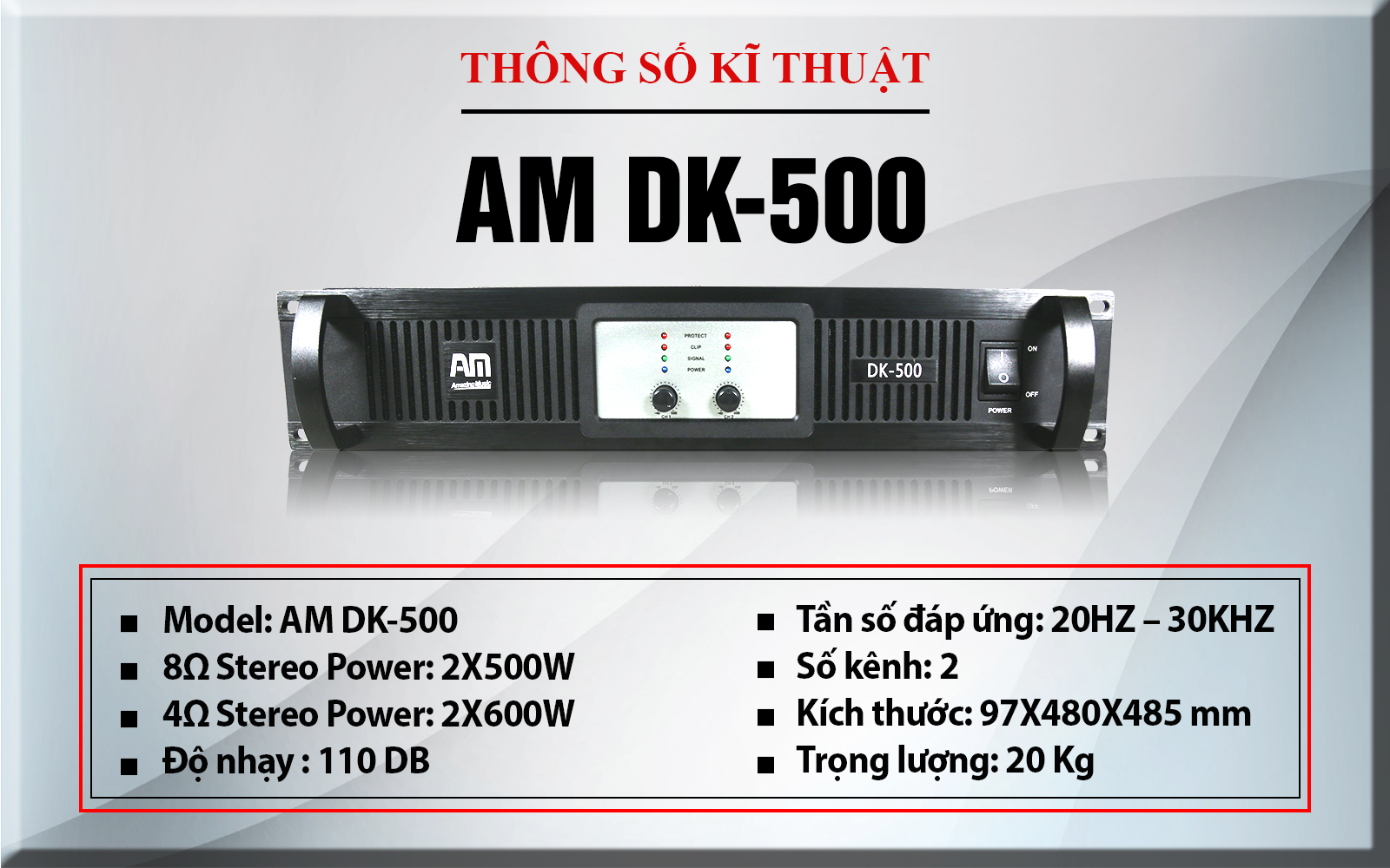 Cục đẩy AM DK-500