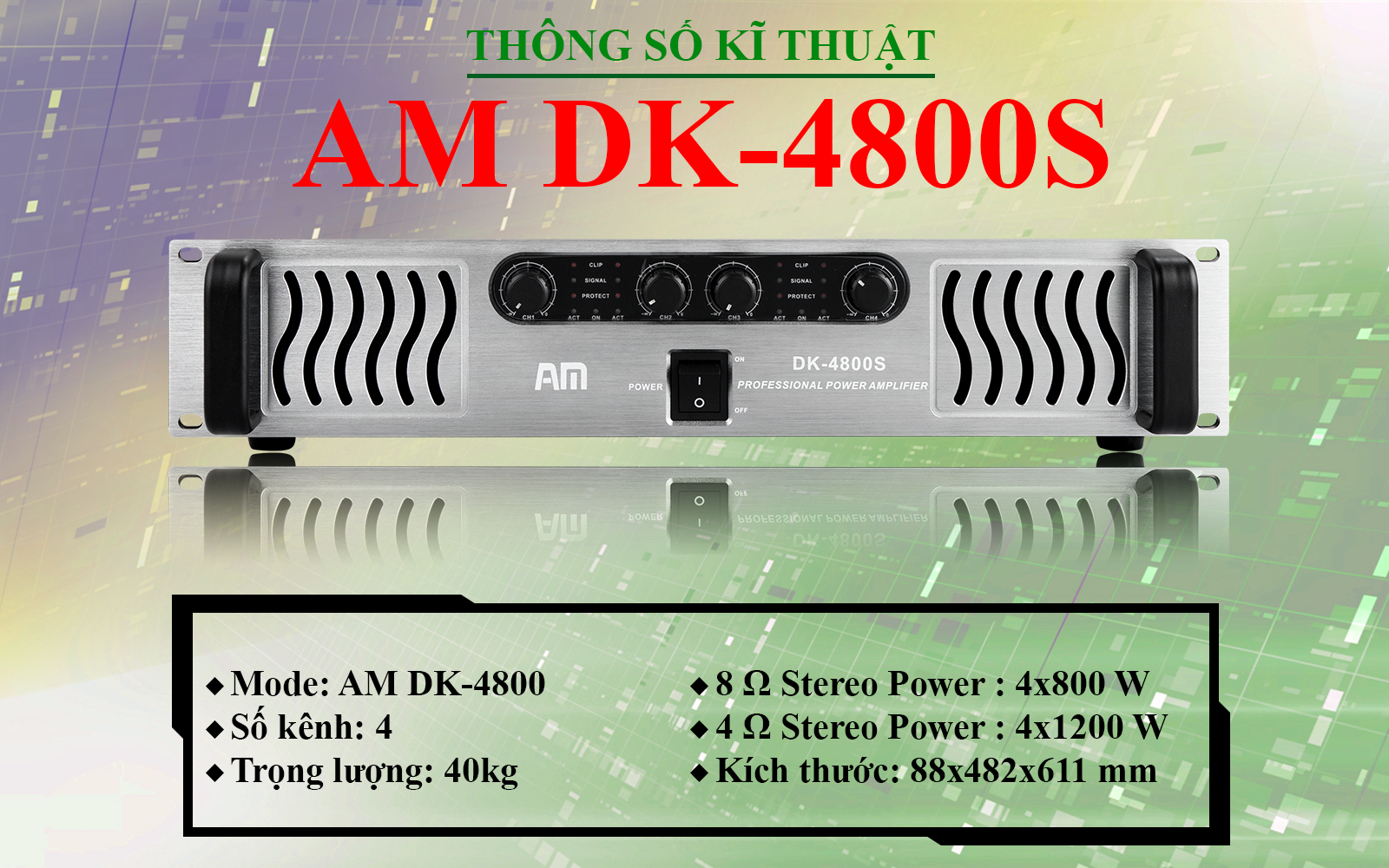 Cục đẩy công suất DK-4800S
